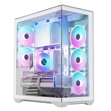 Modecom Chassi - Full Tower - E-ATX, ATX, Micro ATX, ITX - 18 cm - 44 cm - 8 - Stål - Vit