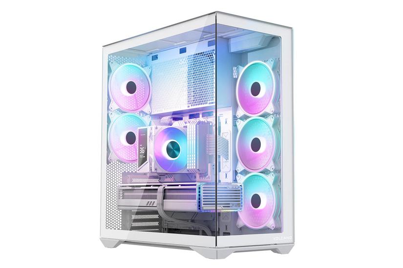 Modecom Chassi - Full Tower - E-ATX, ATX, Micro ATX, ITX - 18 cm - 44 cm - 8 - Stål - Vit