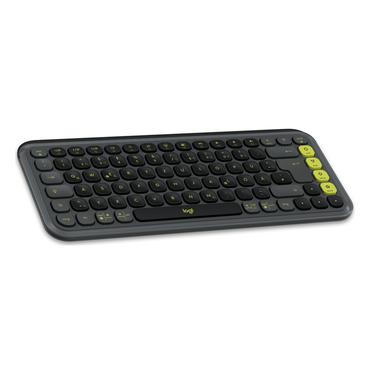 Logitech POP Icon Keys - tangentbord - QWERTZ - tysk - grafit, gr&ouml;n Inmatningsenhet