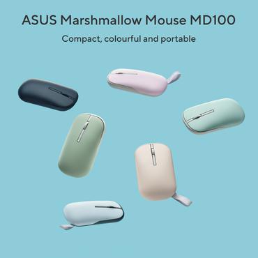 ASUS Marshmallow MD100 - mus - Bluetooth 5.0, 2.4 GHz - havremj&ouml;lk