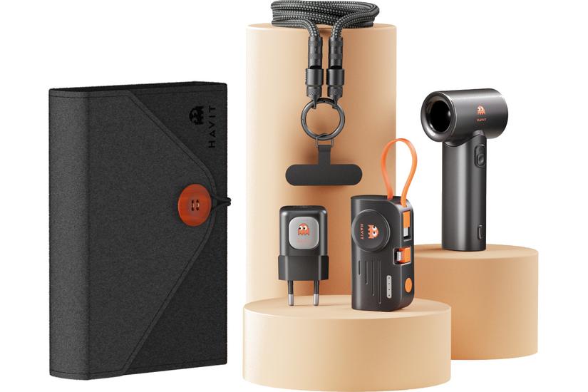 Havit STK011 EU Travel Set - set (travel charger + power bank + USB-C cable + hand fan)
