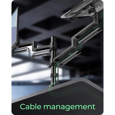 ICY BOX IB-MS622-T 81,3 cm (32") Skrivebord Sort
