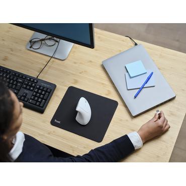 Trust Verto - vertikal mus - 2.4 GHz - vit