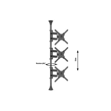 Multibrackets M Floor to Ceiling Mount Pro MBFC1F - monteringssats - för LCD-display - svart