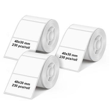 Olympia 6321 print etiket Hvid Selvkl&aelig;bende printeretiket