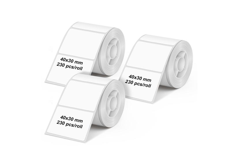 Olympia 6321 print etiket Hvid Selvkl&aelig;bende printeretiket