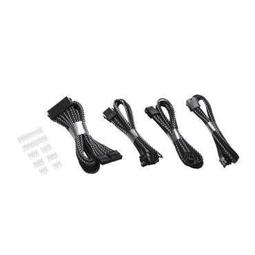 Phanteks f&ouml;rl&auml;ngningskabel Combo Pack_24P/8P/8V/8V. 500 mm l&auml;ngd. X Svart/Silver