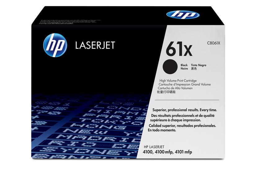 HP 61X - Lång livslängd - svart - original - LaserJet - tonerkassett (C8061X)