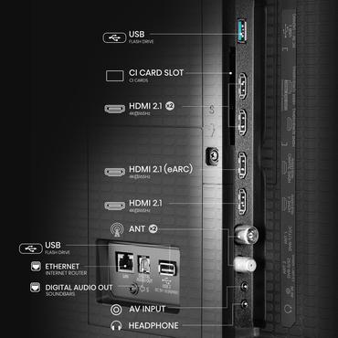Hisense 100U7Q 254cm 100" UHD Mini LED Smart TV Fernseher