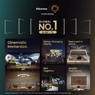 Hisense 100U7Q 254cm 100" UHD Mini LED Smart TV Fernseher