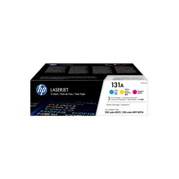 HP 131A - 3-pack - gul, cyan, magenta - original - LaserJet - tonerkassett (U0SL1AM)