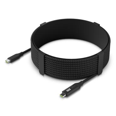 Braided power and data cable