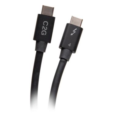 C2G 1.5ft Thunderbolt 4 USB C Cable - USB C to USB C - 40Gbps - M/M - Thunderbolt-kabel - 24 pin USB-C till 24 pin USB-C - 50 cm