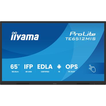 IIYAMA 163.9cm(65") TE6512MIS-B4AG 16:9 Touch 2xHDMI+2xUSB-C (Speditionsversand)
