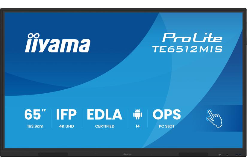 IIYAMA 163.9cm(65") TE6512MIS-B4AG 16:9 Touch 2xHDMI+2xUSB-C (Speditionsversand)
