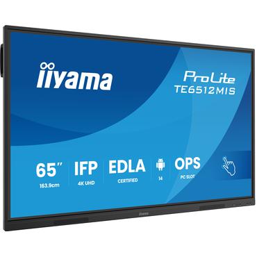 IIYAMA 163.9cm(65") TE6512MIS-B4AG 16:9 Touch 2xHDMI+2xUSB-C (Speditionsversand)