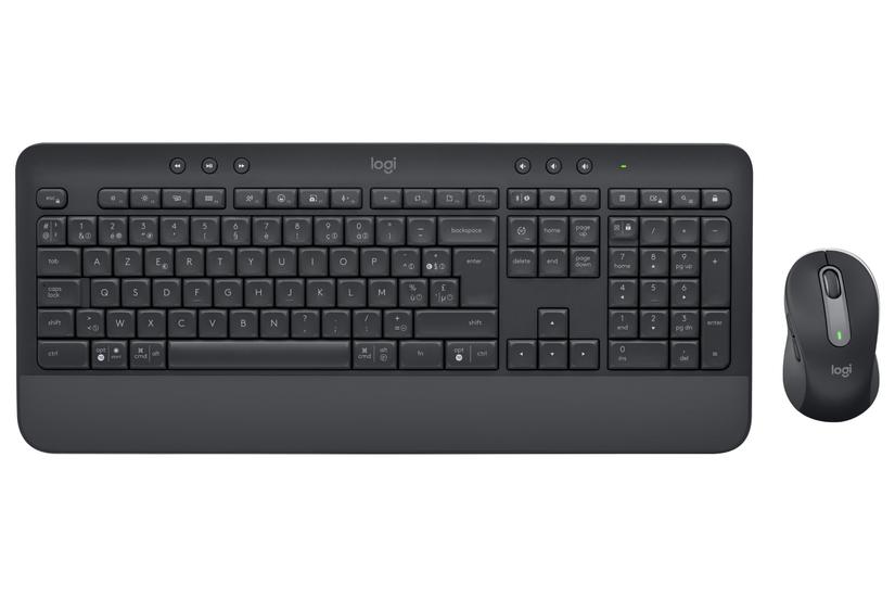 Logitech Signature MK650 Combo for Business - sats med tangentbord och mus - AZERTY - belgisk - grafit Inmatningsenhet