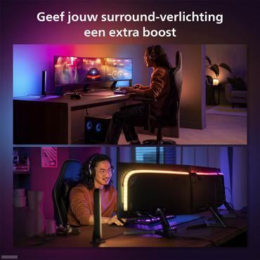 Philips Hue Play - ljusslinga - LED - 20 W - flerf&auml;rgat/vitt ljus - svart