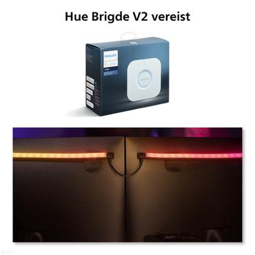 Philips Hue Play - ljusslinga - LED - 20 W - flerf&auml;rgat/vitt ljus - svart