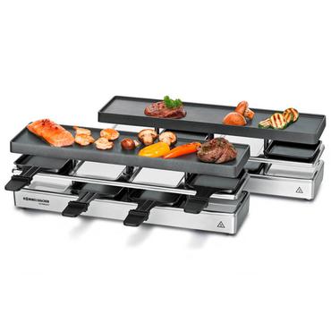Rommelsbacher RC 1600 raclette grill 8 person(er) 795 W Sort, S&oslash;lv