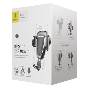 Uchwyt Baseus Uchwyt grawitacyjny Baseus na kratkÄ™ samochodu - czarny