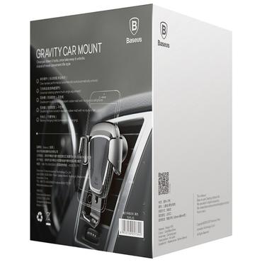 Uchwyt Baseus Uchwyt grawitacyjny Baseus na kratkÄ™ samochodu - czarny