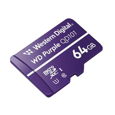 SanDisk WD Purple SC QD101, 64 GB, MicroSDXC, Klasse 10, Class 1 (U1), Violett