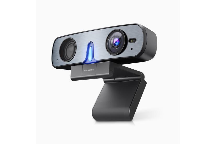 Rocware Webcam - Sort - 30 fps - USB 2.0 - Klip