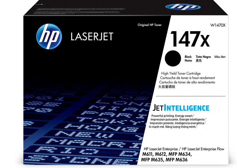 HP 147X - L&aring;ng livsl&auml;ngd - svart - original - LaserJet - tonerkassett (W1470X)