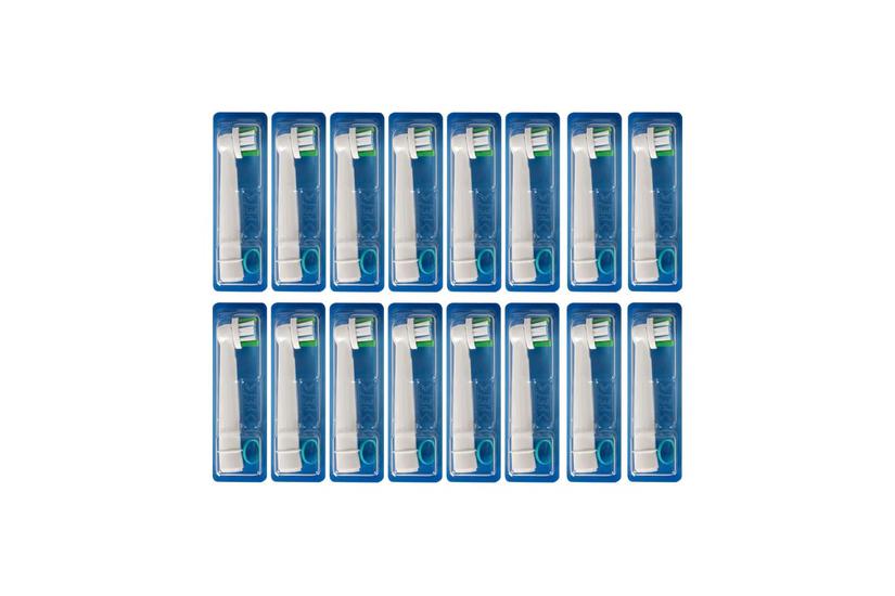 Braun Tandbørstehoved - 16 stk - Hvid - Frustrationsfri emballage