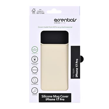 Essentials iPhone 17 Pro Genbrugs silikone Mag bagcover, sea pearl