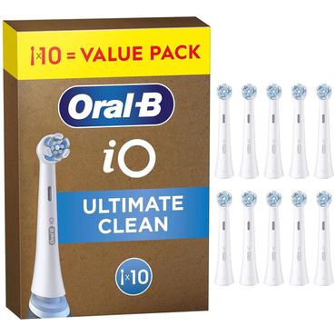 Oral-B iO Ultimate Clean Børstehoveder Hvid, 10 stk.