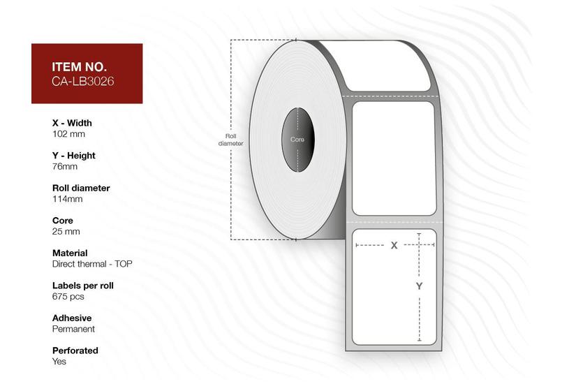 Capture - etiketter - 11160 etikett (er) - 102 x 76 mm