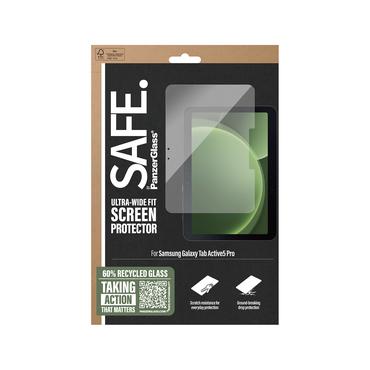 PanzerGlass SAFE. by ® Skærmbeskyttelse Samsung Galaxy Tab Active5 Pro | Ultra-Wide Fit