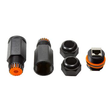 LogiLink NP0081 kabelsamler 2x RJ45 Sort