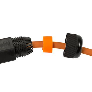 LogiLink NP0081 kabelsamler 2x RJ45 Sort