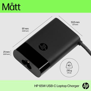 HP USB-C 65 W oplader til laptop
