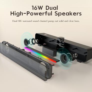 ONIKUMA L16 Gaming speaker (Black)