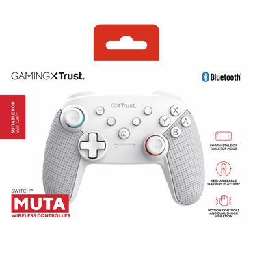 Trust GXT 1246W MUTA Hvid Bluetooth Gamepad Nintendo Switch, Nintendo Switch Lite