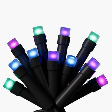 Nanoleaf Smart Holiday - k&aelig;delys - LED - 18 W - 16 millioner farver/tunebar hvid - 2700-6500 K - sort