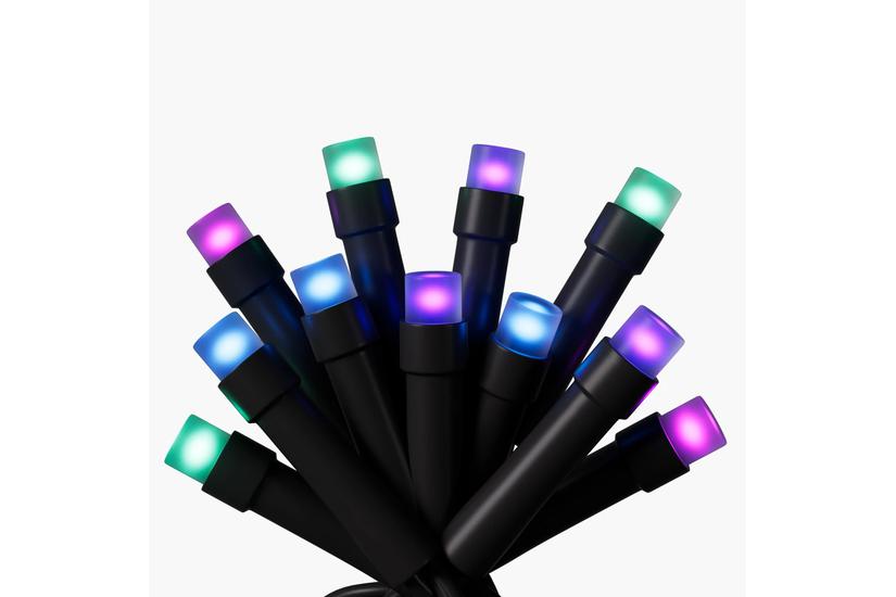 Nanoleaf Smart Holiday - k&aelig;delys - LED - 18 W - 16 millioner farver/tunebar hvid - 2700-6500 K - sort