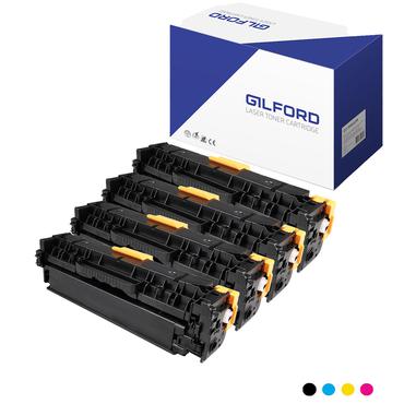 Gilford CC532A#KIT tonerpatron 1 stk Kompatibel Sort, Bl&aring;, Magenta, Gul