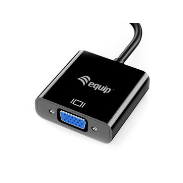 Equip 133384 USB grafisk adapter 1920 x 1080 pixel Sort