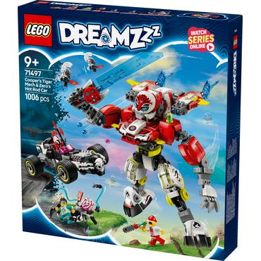 LEGO Dreamzzz 71497 Tygrysi mech Coopera i hot rod Zero