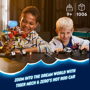 LEGO Dreamzzz 71497 Tygrysi mech Coopera i hot rod Zero