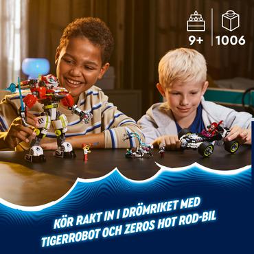 LEGO Dreamzzz 71497 Tygrysi mech Coopera i hot rod Zero