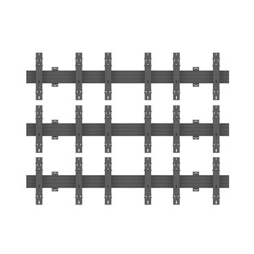 Multibrackets PRO Series M Wallmount Pro MBW3x3U Push In Pop Out konsol - för 9 LCD-displayer - svart