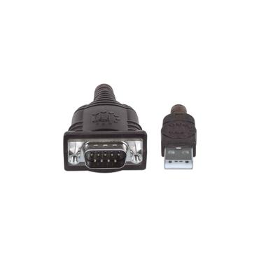 Manhattan 151849 serielkabel Sort 1,8 m USB Serial/COM/RS232/DB9