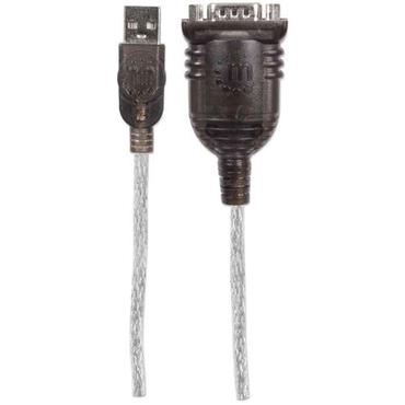 Manhattan 151849 serielkabel Sort 1,8 m USB Serial/COM/RS232/DB9