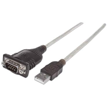 Manhattan 151849 serielkabel Sort 1,8 m USB Serial/COM/RS232/DB9
